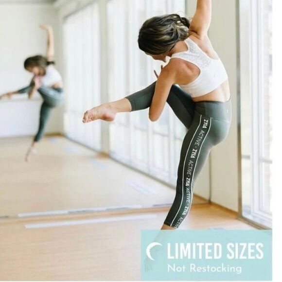 Zyia Acitve sage green cropped logo leggings - Picture 5 of 5